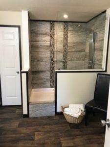 Cedar House shower