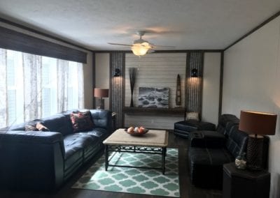 living room by TimberLake Homes